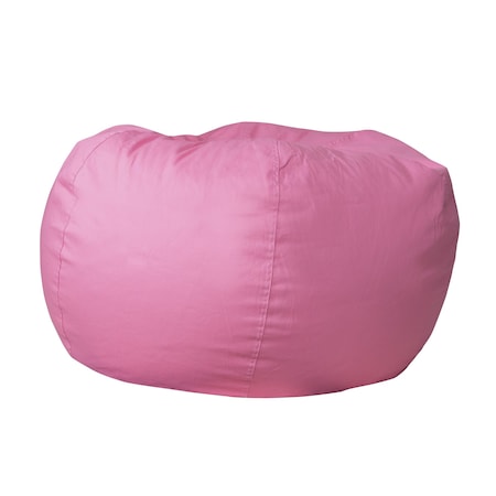 Flash Furniture Bean Bag Chair, 42 in W 42" L 19" H DG-BEAN-LARGE-SOLID-PK-GG